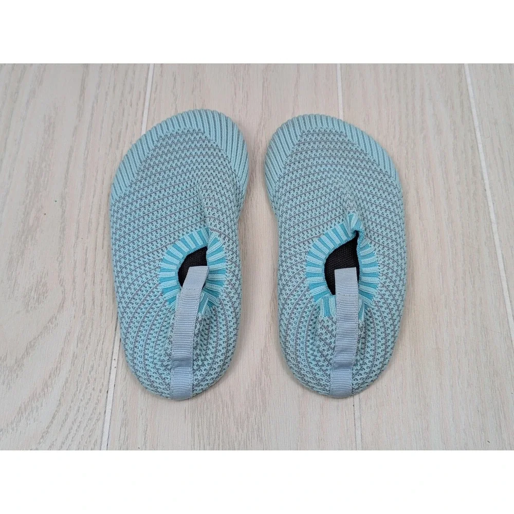 Kids Water Shoes Size Euro 28/29 11 Blue Knit Barefoot Aqua Socks Slip On